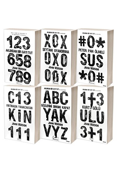 Koridor Yayıncılık John Verdon Aklından Bir Sayı Tut 6 Kitap Polisiye Set