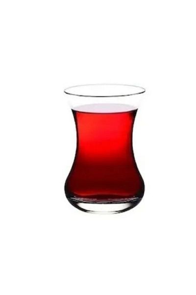 Paşabahçe Vefa Thin Waisted Tea Cup - 12 Pieces X 6 Pack, 1 Box 72 Pieces