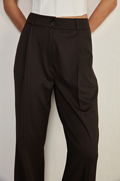 VATKALI Darted Masculine Trousers Brown
