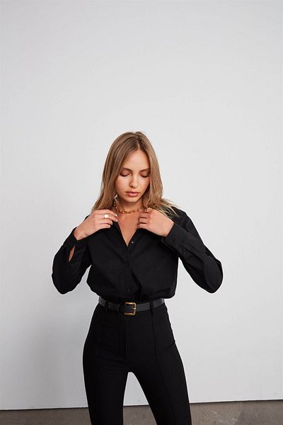 VATKALI Langarmshirt Schwarz
