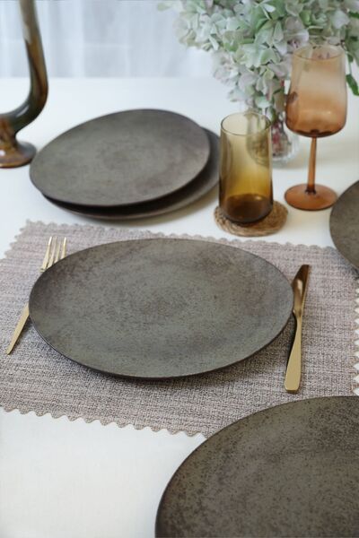 Keramika Matte Soil Stella 32 Cm Plate - 6 Pieces 20572