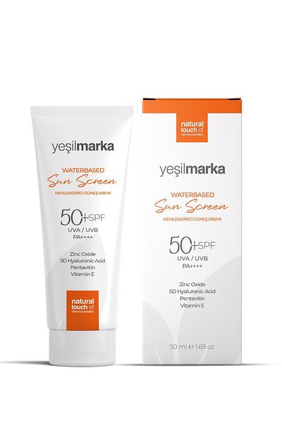 yeşilmarka Natürlicher Sonnenschutz auf Wasserbasis mit Faktor 50 (LSF) – für Babys und Erwachsene