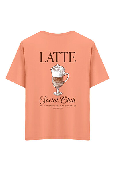 Mounte Bianca Unisex latte - Oversize kroj T-shirt