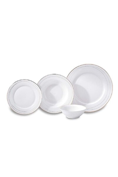 KORKMAZ 8379 Perla Collectıon 60 Parça 12 Kişilik Yemek Takımı Yuvarlak