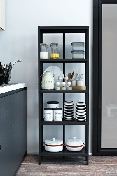 Armarks Scaffale 5 Banyo Rafı, Plastik Kitaplık, 5 Raflı Organizer, Banyo Rafı, Bahçe Balkon Organizeri