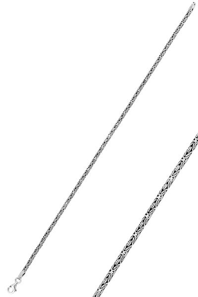 Söğütlü Silver Gümüş Oksitli Erkek Kral Zincir Bileklik. Sgtl11727