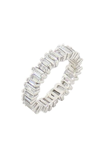 Söğütlü Silver Kadın Baget Taşlı Tamtur Yüzük SGTL2792