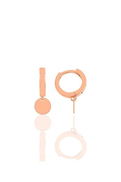 Söğütlü Silver Gümüş Pul Küpe Sgtl10367rose