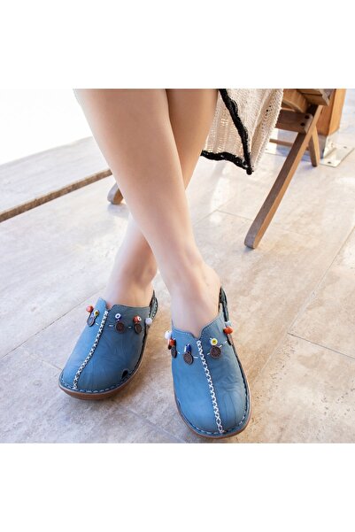 CONSUELO Ortopedik Deri Kadın Sabo Terlik 10302