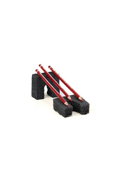 Ottoland Ergonomic Pencil - Triumphal Coral, Soft Tip, Durable Set of 3