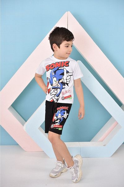 LİLLYPİCCA SONIC PRINTED SHORTS COTTON 2-Piece Top Bottom Set