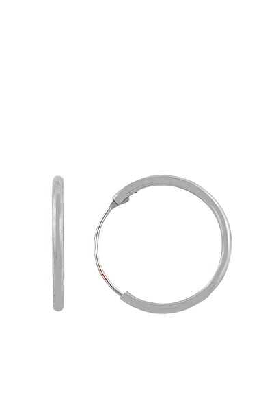 Söğütlü Silver 925 Ayar Gümüş 18 Mm Halka Küpe
