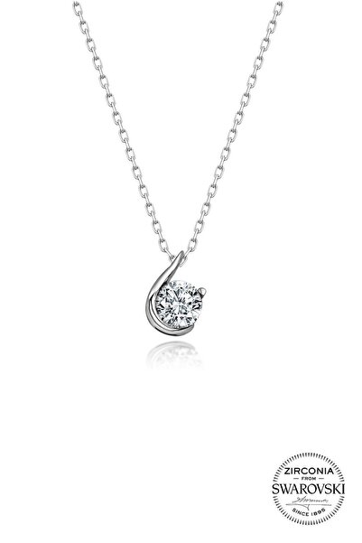 Söğütlü Silver Gümüş Taşlı Pırlanta Modeli Kolye