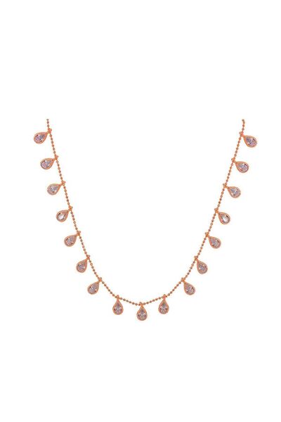 Söğütlü Silver Kadın 925 Ayar Gümüş Damlalı Zirkon Taşlı Kolye SGTL2996