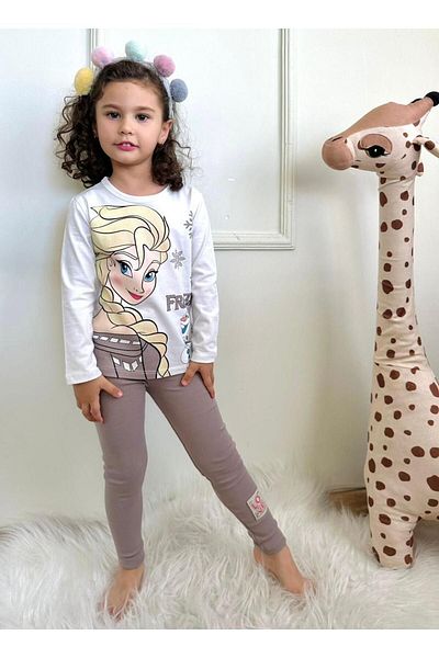 LİLLYPİCCA Frozen Patterned - 2-Piece Set with Ribbed and Leggings