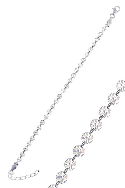 Söğütlü Silver Gümüş Rodyumlu Dövme Modeli Pullu Bileklik Sgtl10514rodaj