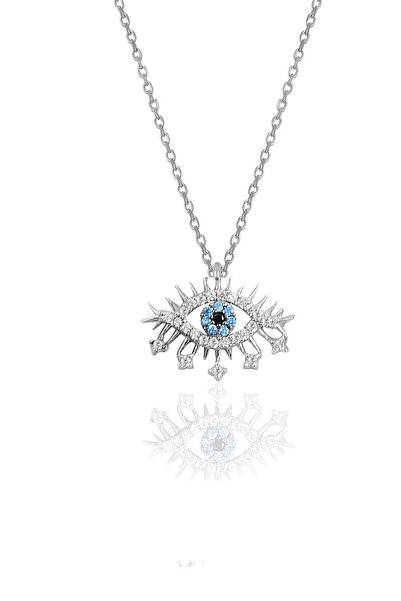 Söğütlü Silver Gümüş Rodyumlu Lareyn Modeli Kolye