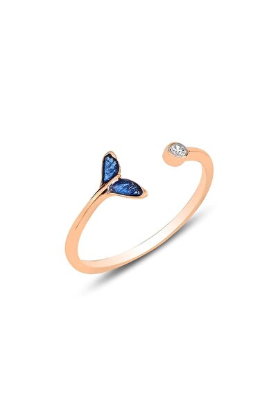 Söğütlü Silver Gümüş Rose Zirkon Taşlı Mineli Ayarlamalı Yüzük Sgtl12177rose