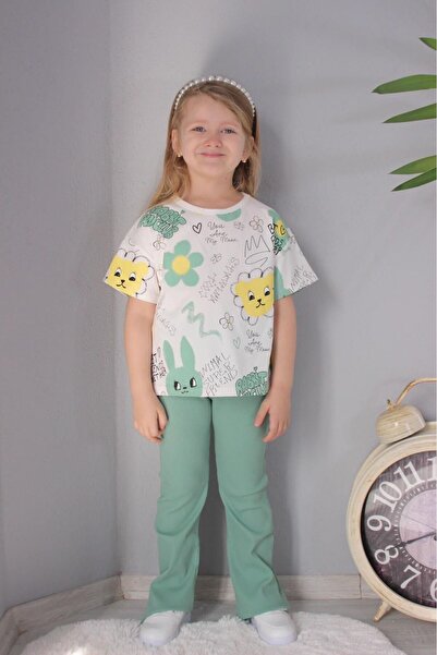 LİLLYPİCCA Κοριτσίστικο μπλουζάκι με χτενισμένο βαμβακερό μοτίβο μαργαρίτα κα...