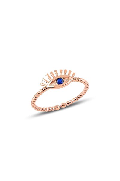 Söğütlü Silver Gümüş Ayarlamalı Kirpik Modeli Yüzük Sgtl9945safir