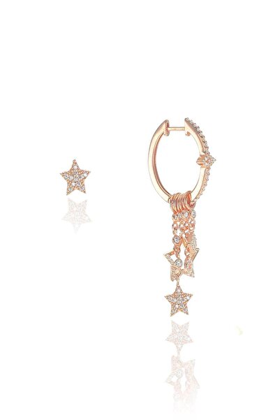 Söğütlü Silver Gümüş Yıldız Modeli Şans Küpe Sgtl9015