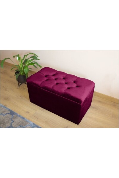 aldagelsin Lüks Sandıklı Kapitoneli Puf 80 cm