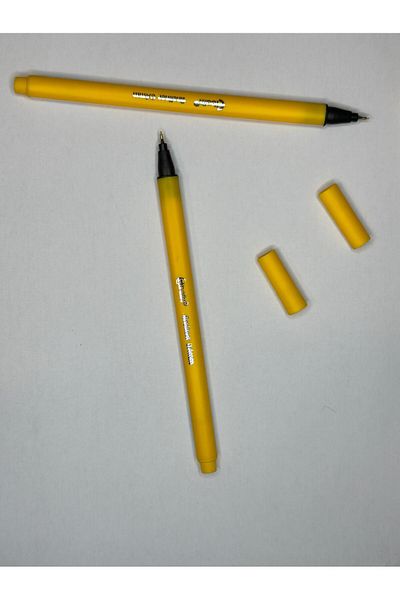 Bafix Yellow Fineliner 0.4 Mm Pen - Felted (12 Pieces)