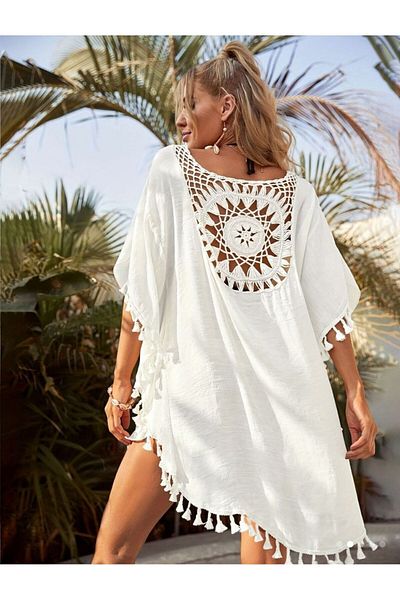 GENNA Beach Dress - Back and Chest Detailed Pareo