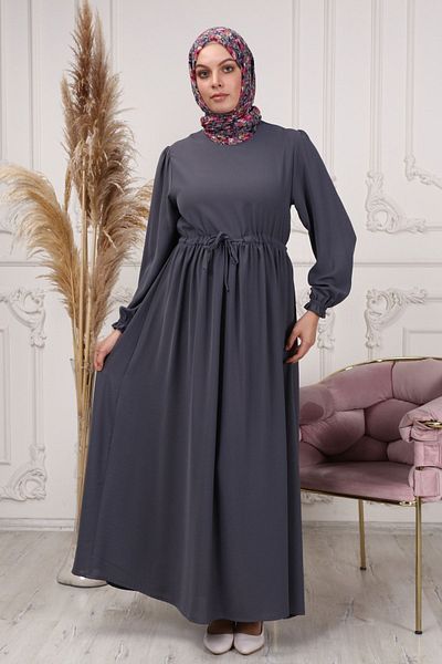 fistan Φόρεμα Hijab με σχοινί μέσης