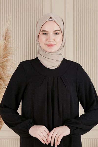 fistan Μπλε ναυτικό πλισέ φόρεμα Hijab Φόρεμα μητέρας Φόρεμα προσευχής