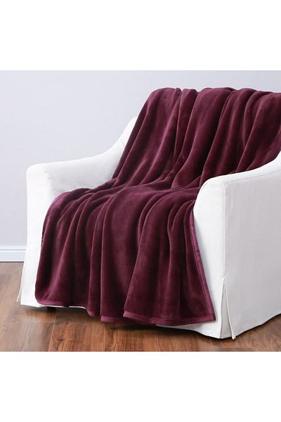 Orange Bed & Bath Comfy fur blanket-264 × 229 cm