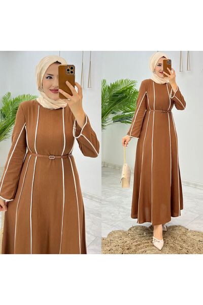 FIRSTESLEM Linen Hijab Dress - Quality and Past from Pinterest