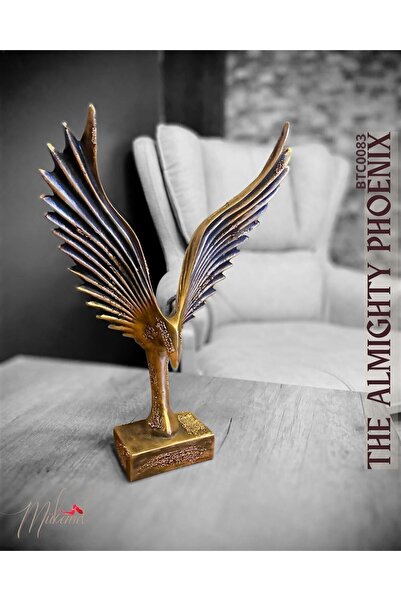 MÜKEMEL Anka Kuşu heykeli figür obje, biblo masa dekorasyon salon ofis aksesuarları-Mükemel orijinal tasarım