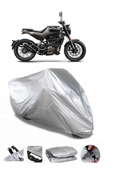 CoverPlus Husqvarna Svartpilen 125 علامة تجارية رمادية مقاومة للماء للدراجات ...
