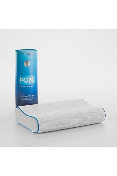 FOM Orthopedic Flex Full Sleeping Pillow - Visco Comfortable, 60x40x14/11, White