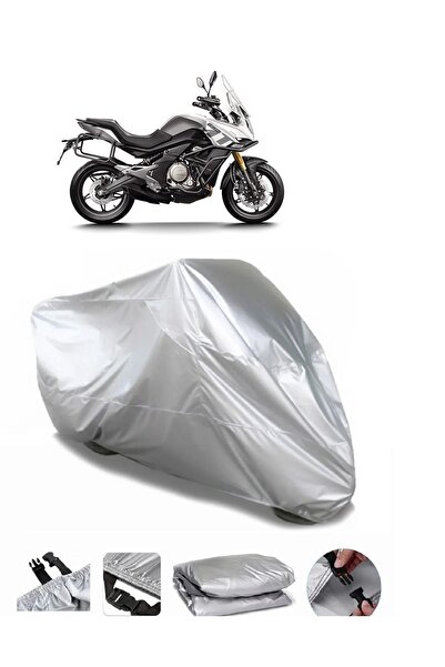 CoverPlus CF Moto 650MT علامة تجارية رمادية مقاومة للماء للدراجات النارية