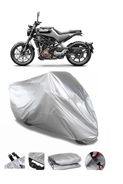 CoverPlus Husqvarna Svartpilen 250 علامة تجارية مقاومة للماء باللون الرمادي