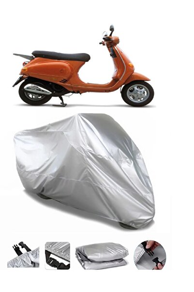 CoverPlus ماركة دراجة نارية مقاومة للماء باللون الرمادي من Piaggio ET4 150