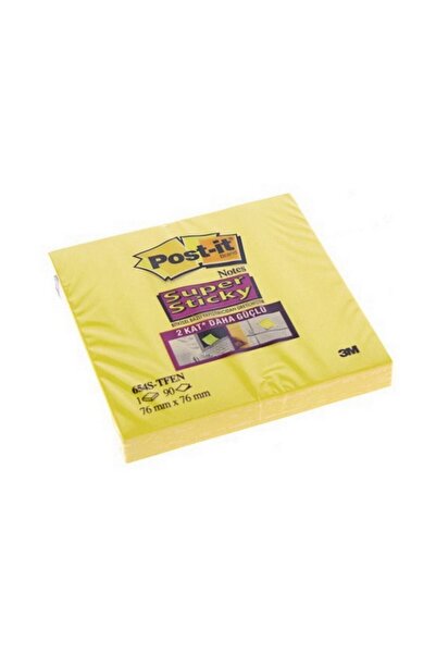 3M Post-ıt 76x76 Mm 90 Yaprak Yapışkanlı Not Kağıdı Sarı