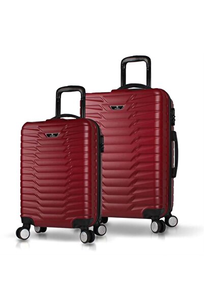 My Valice Croc Abs Kabin Ve Orta Boy Bordo 2'li Valiz Seti