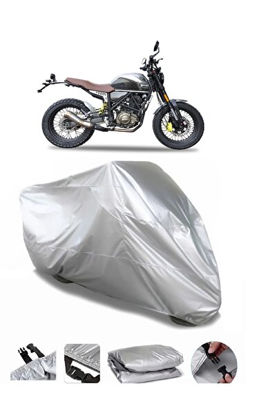 CoverPlus متوافق مع ماركة Yuki ZY125-15A Scrambler GRAY المقاومة للماء للدراج...