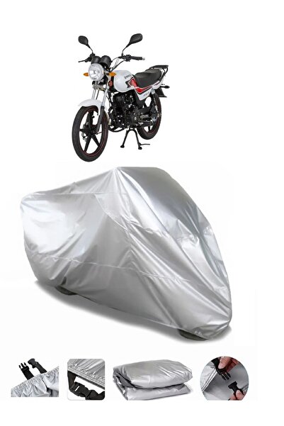 CoverPlus ماركة مونديال 100 سوبر بوي i رمادية مقاومة للماء للدراجات النارية