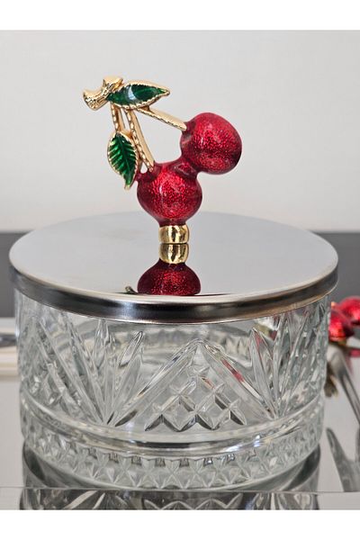 atabey home collection طقم وعاء فضي مكون من 3 قطع - وعاء سكر وعرض ووعاء للوجبات الخفيفة