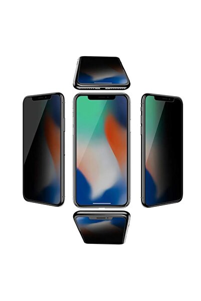 ZETT iphone 11 PROMAX / XS MAX -uyumlu Privacy HAYALET Temperli Cam Ekran Kor...