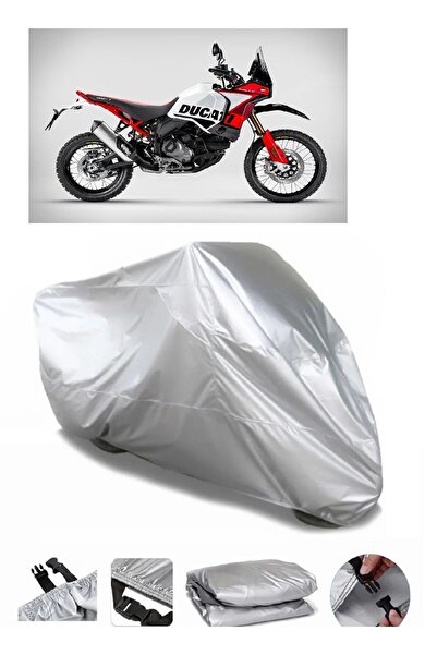 CoverPlus ماركة دراجة نارية مقاومة للماء باللون الرمادي من Ducati Scrambler