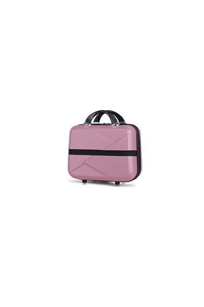My Valice Rose Gold Diamond Abs Makeup Bag - Hand Suitcase