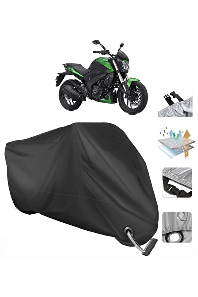CoverPlus Bajaj Dominar 400 Ug Motosiklet Branda (bağlantı, Kilit Uyumlu)-siyah