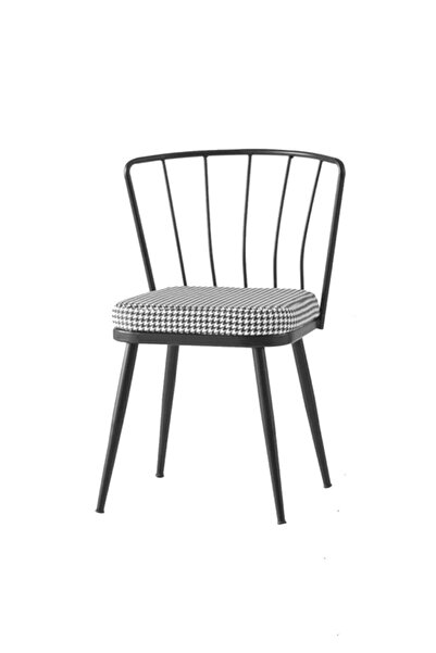 DEKOR MOBİLYACIM 1 Adet Güneş Sandalye Siyah Mutfak Salon Yemek Odası San