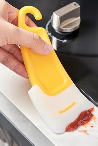 Duffa Silikon Uçlu Kazıyıcı Spatula | Kek ve Tatlı Spatulası | Tepsi ve Kek Kalıbı Spatulası