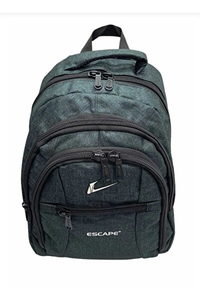 ESCAPE Laptop Bölmeli Yeşil Sırt Çantası Okul Spor Seyahat Günlük 307